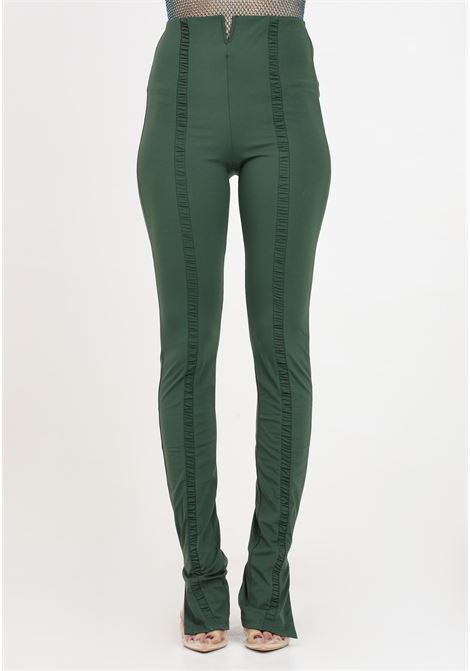 Green women's trousers PATRIZIA PEPE | 8P0574/J129G570